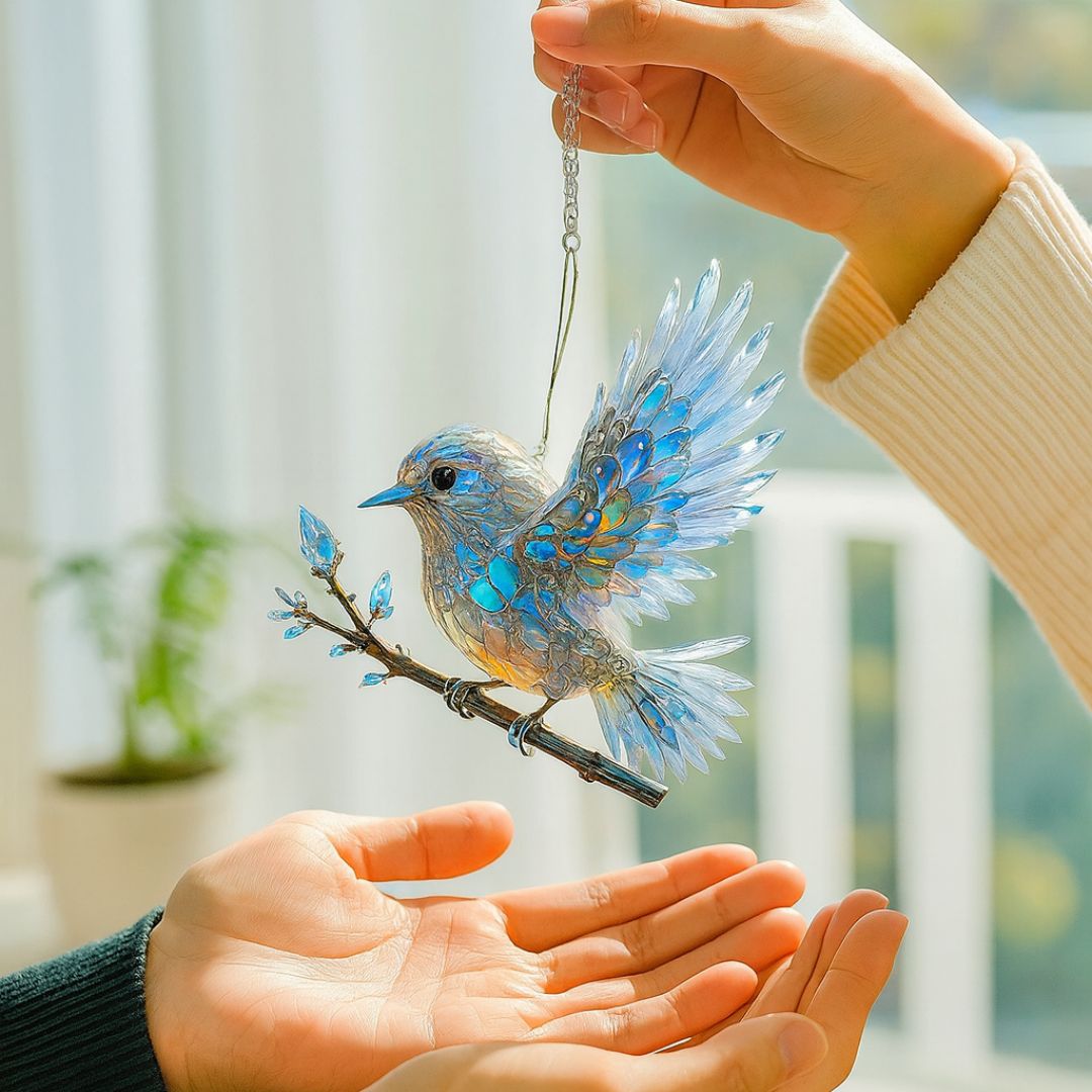 Blue Bird Spirit - A Moment of Handcrafted Brilliance for Your Home