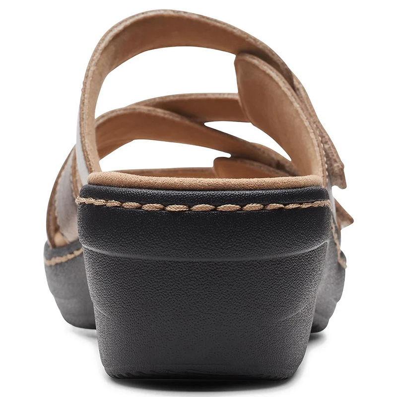 🔥Last Day Promotion 50% OFF - 2023 Soft Bottom Massage Orthopedic Leather Wedge Slide Sandals