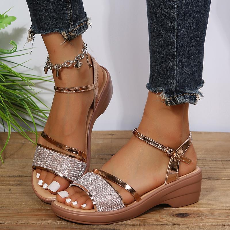 2024 New Women's Open Toe Wedge Orthopedic Sandals (Buy 2 Free Shipping)