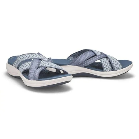 👍 🌹 Trendy Solid Color Comfortable Massage Sports Sandals, Wear Resistance Non Slip Outdoor Slides, Casual Versatile Breathable Beach Slippers