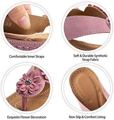 🔥Trending 2024 🔥 PREMIUM Women’s Orthopedic Arch Support Flowers Clip Toe Sandals