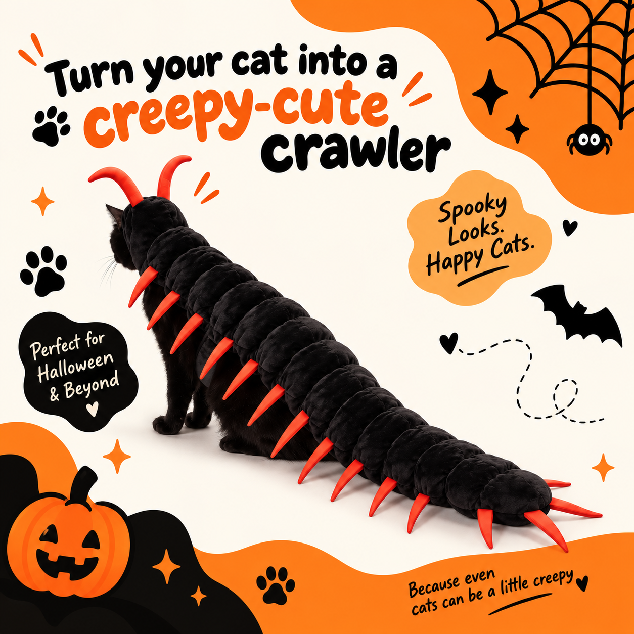 Cat Halloween Costume | CritterCrawl™ & Crawlkin™
