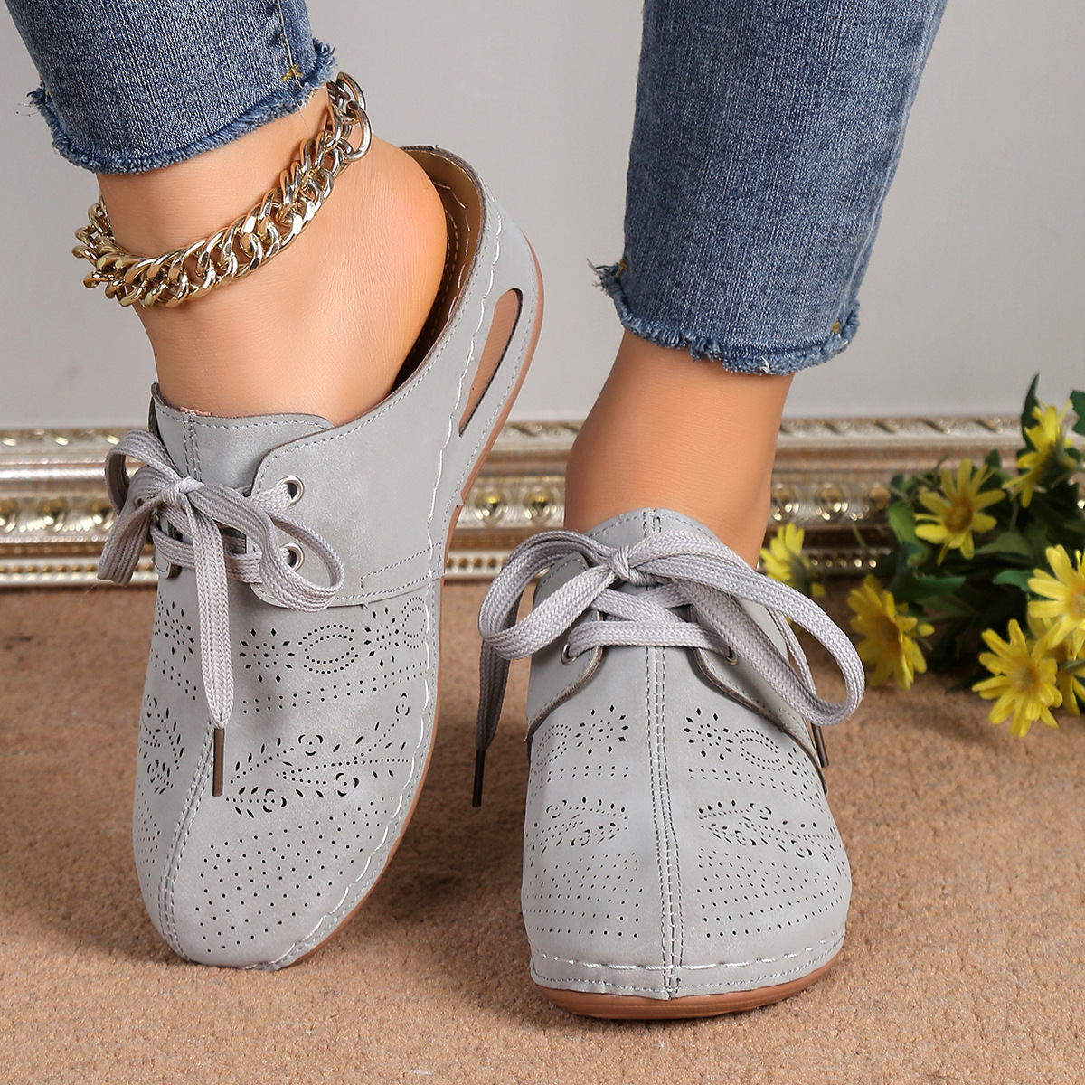 🔥Last Day Promotion 50% OFF - 2025 New Women's Sculpted Wedge Heel Th