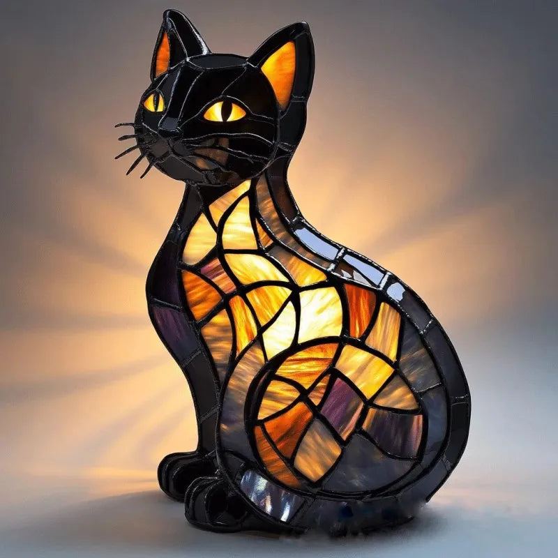 Radiant Cat at Midnight