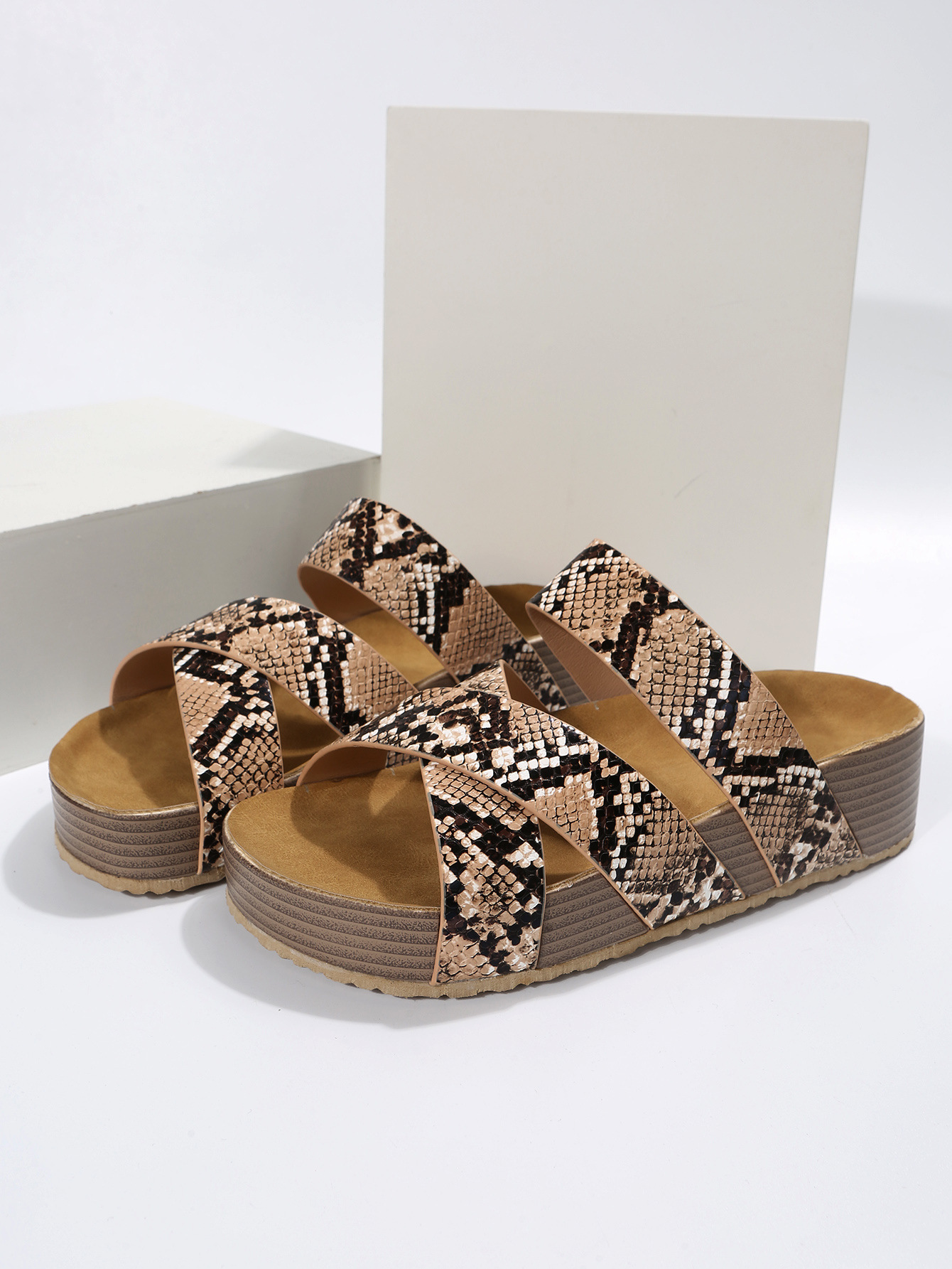 🔥Last day promotion 50% off - Women's Platform Slide Sandals