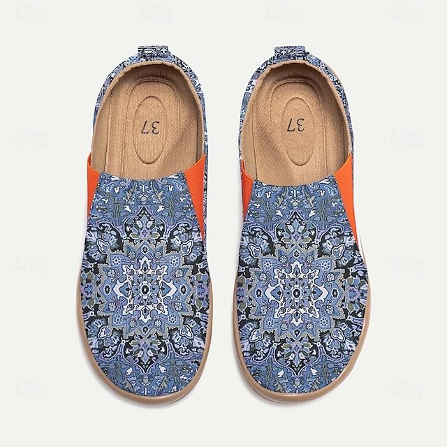 Women's Sneakers Flats Slip-Ons Print Shoes Slip-on Sneakers