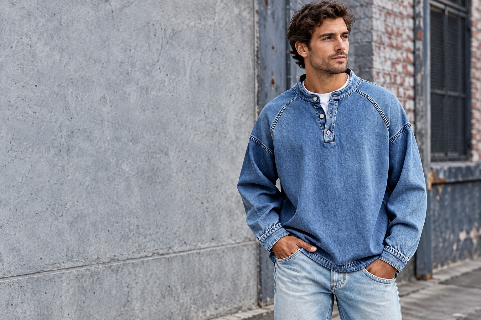 henley featured fashion look