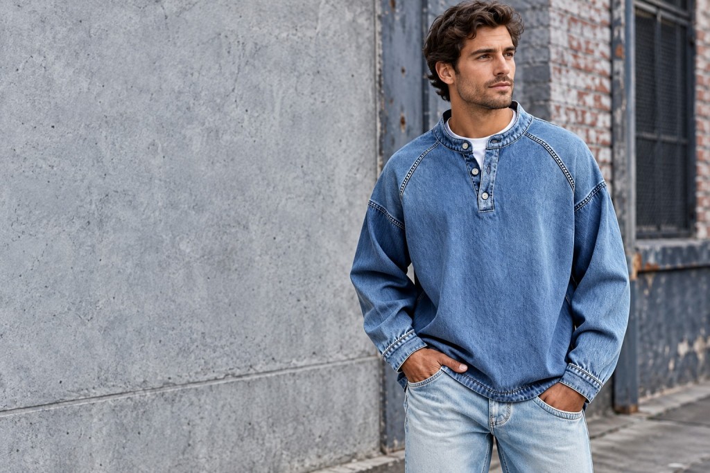 henley featured fashion look