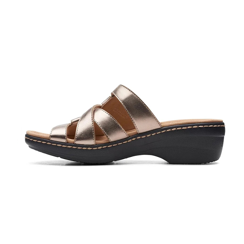 🔥Last Day Promotion 50% OFF - 2023 Soft Bottom Massage Orthopedic Leather Wedge Slide Sandals