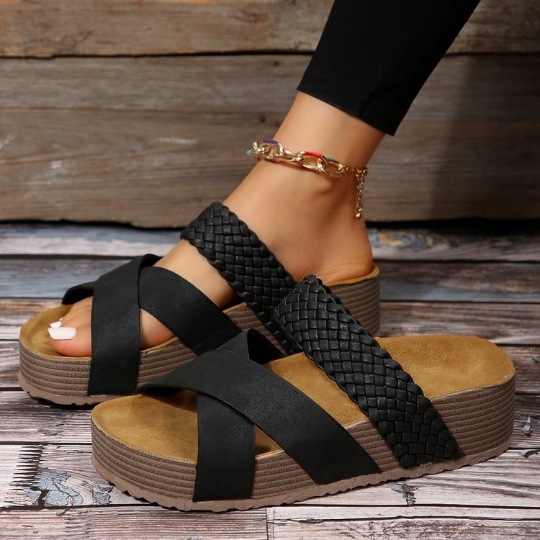 🔥Last day promotion 50% off - Women's Platform Slide Sandals