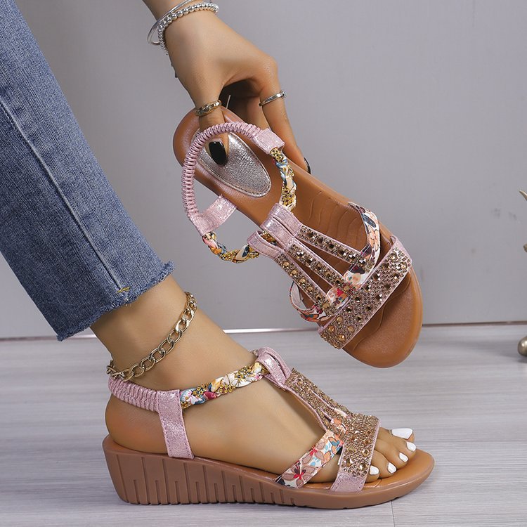 🔥LAST DAY 45% OFF-Women's Rhinestone Decor Sandals