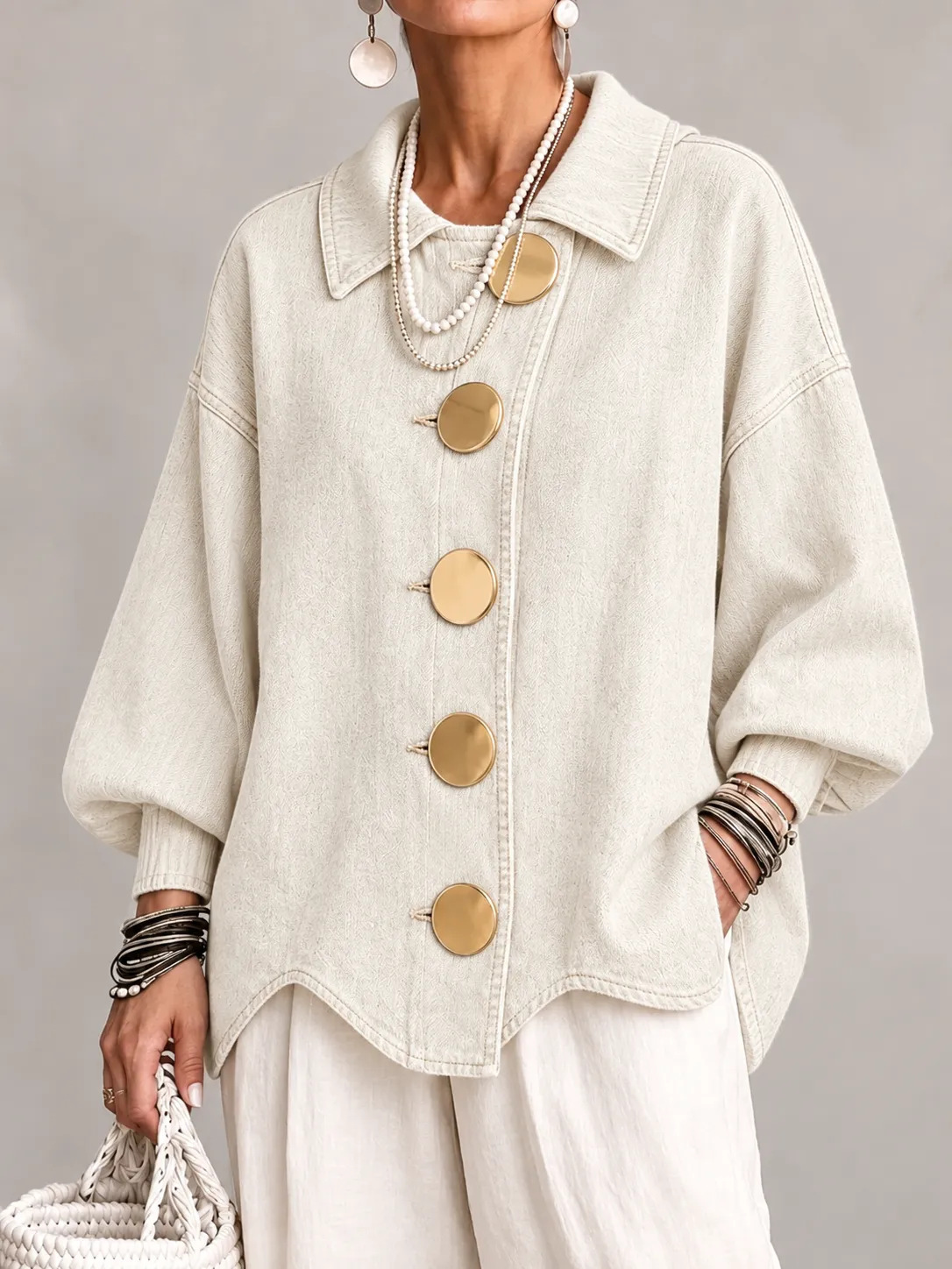 Oversized Cut &amp; Dropped Shoulders