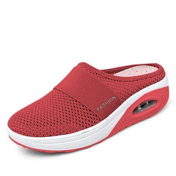 Women's Air Cushion Slip-On Breathable Orthopedic Walking Shoes