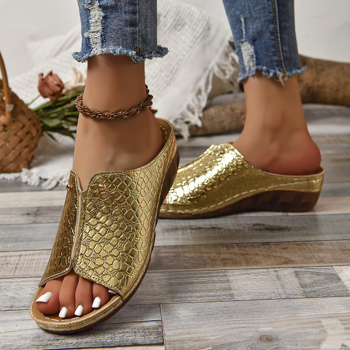 ⭐Last Day 60% OFF - Arch Support Sole Upgradation Stretch Lightweight Sandals