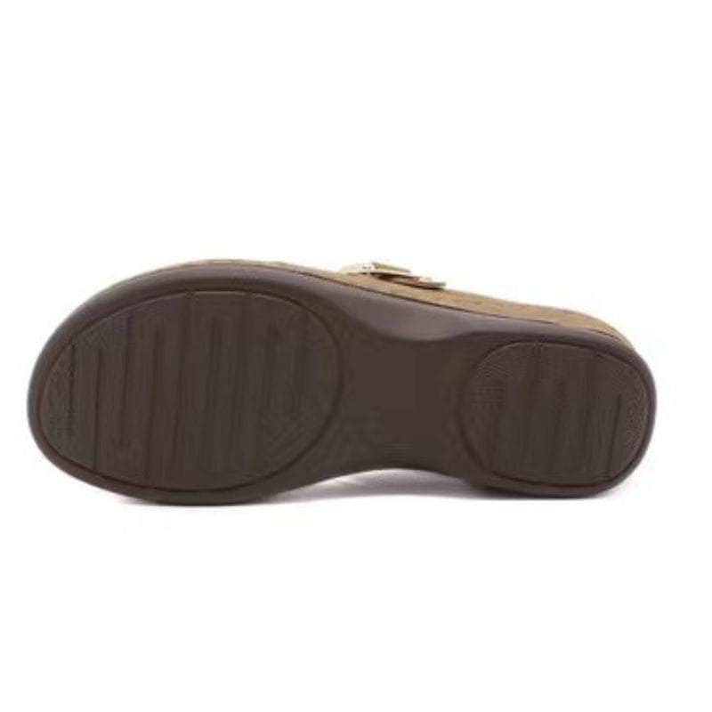 🔥Last Day Promotion 50% OFF - Orthopedic Wedge Leather Sandals Women Wide Toe Arch Support
