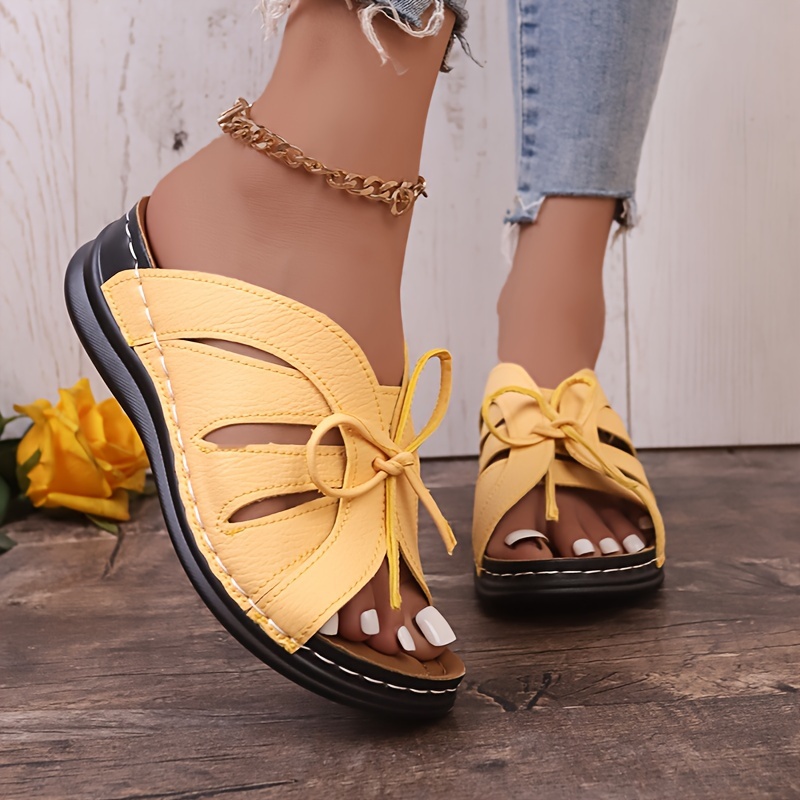 🔥Last Day Promotion 50% OFF - Women's Fashion Lace-Up Leather Orthopedic Sandals