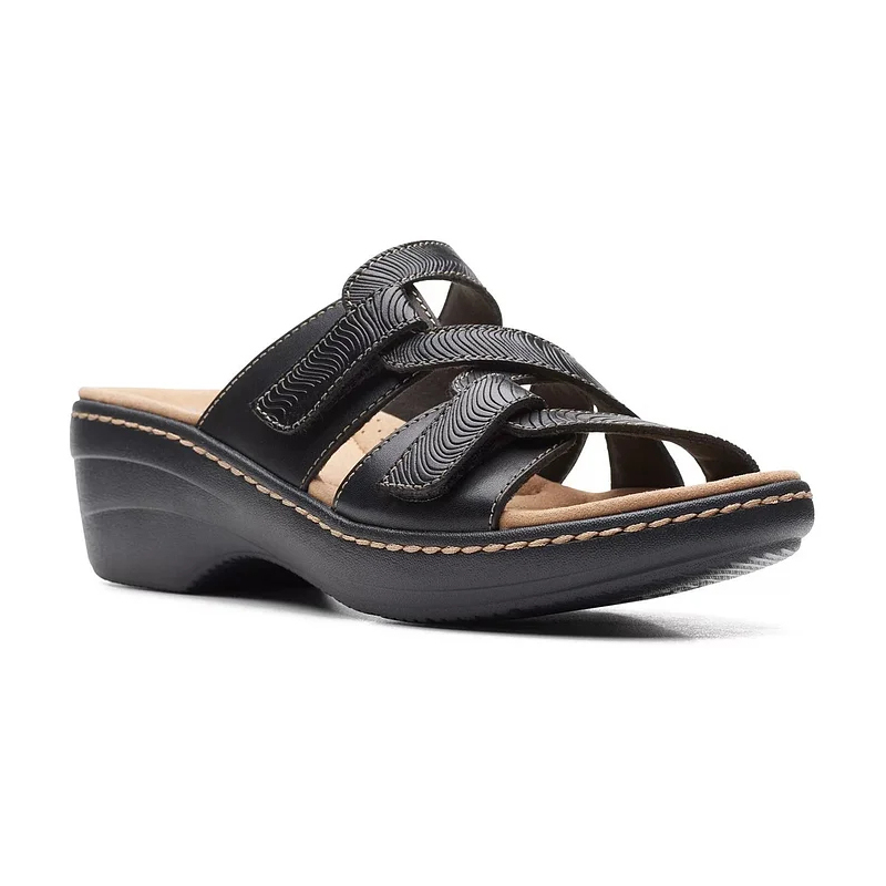 🔥Last Day Promotion 50% OFF - 2023 Soft Bottom Massage Orthopedic Leather Wedge Slide Sandals