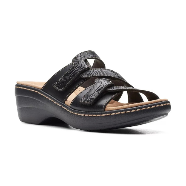 🔥Last Day Promotion 50% OFF - 2023 Soft Bottom Massage Orthopedic Leather Wedge Slide Sandals