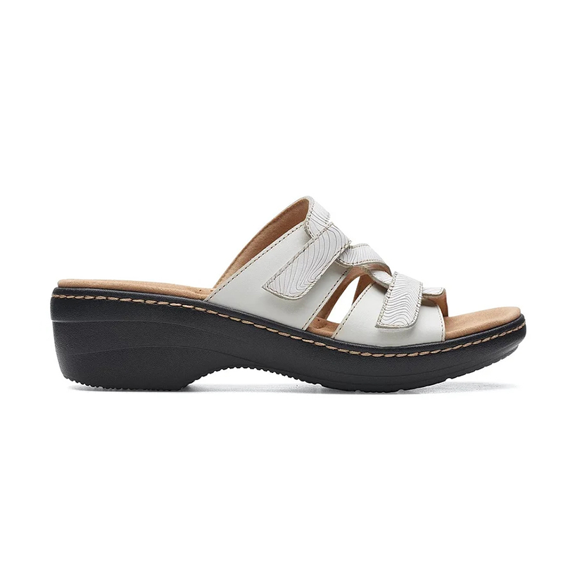 🔥Last Day Promotion 50% OFF - 2023 Soft Bottom Massage Orthopedic Leather Wedge Slide Sandals