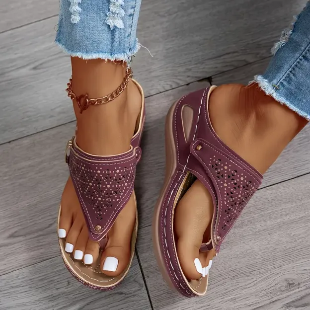 🔥Last Day Promotion 50% OFF - Women's Casual Slope Heel Orthopaedic Sandals