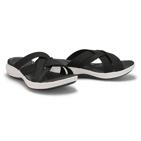 👍 🌹 Trendy Solid Color Comfortable Massage Sports Sandals, Wear Resistance Non Slip Outdoor Slides, Casual Versatile Breathable Beach Slippers