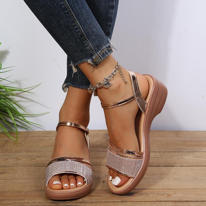 2024 New Women's Open Toe Wedge Orthopedic Sandals (Buy 2 Free Shipping)