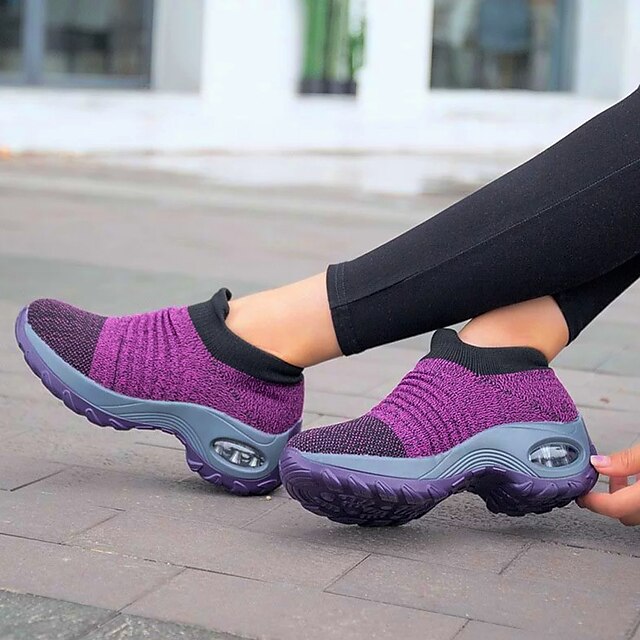 Women's Slip-On Knit Walking Shoes