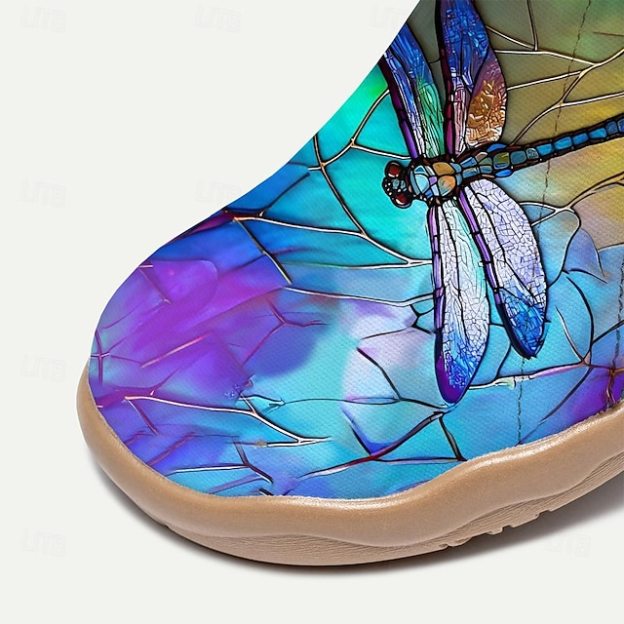 Women's Sneakers Flats Slip-Ons Print Shoes Slip-on Sneakers
