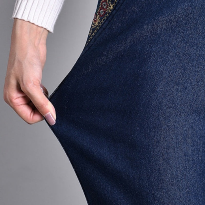 🍁New for Spring✨ Side-Pocket Full Elastic Waist Jeans