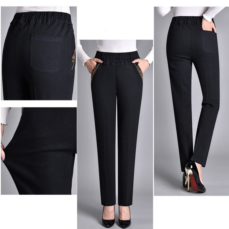 🍁New for Spring✨ Side-Pocket Full Elastic Waist Jeans