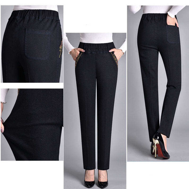 🍁New for Spring✨ Side-Pocket Full Elastic Waist Jeans