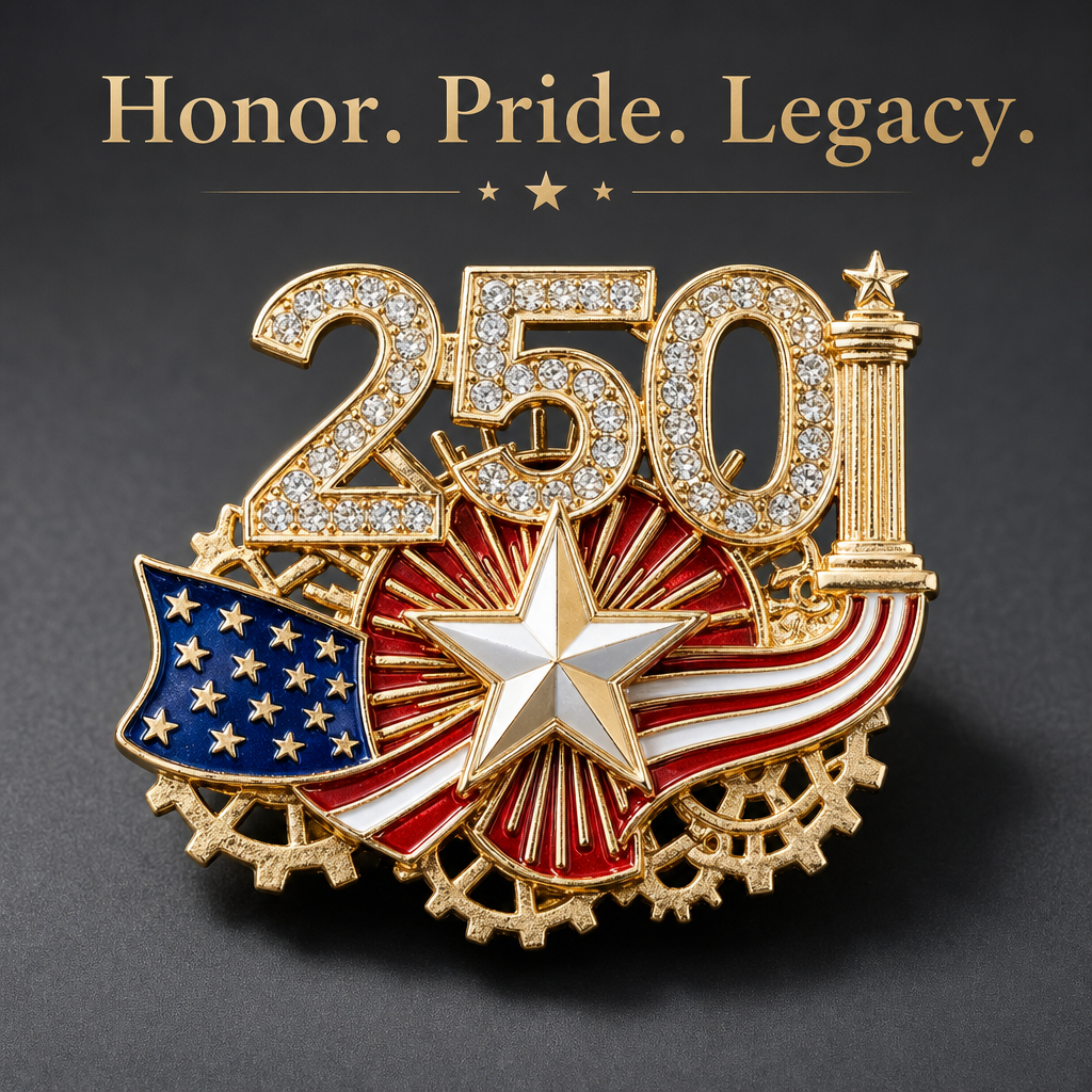 Honor History With The 250th Anniversary Pin