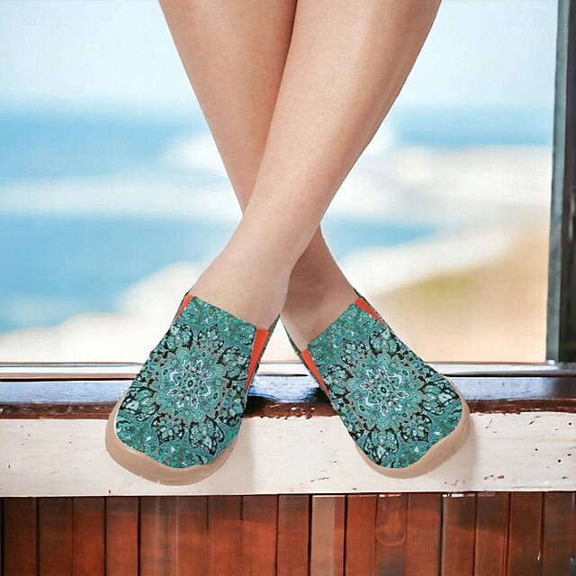 Women's Sneakers Flats Slip-Ons Print Shoes Slip-on Sneakers