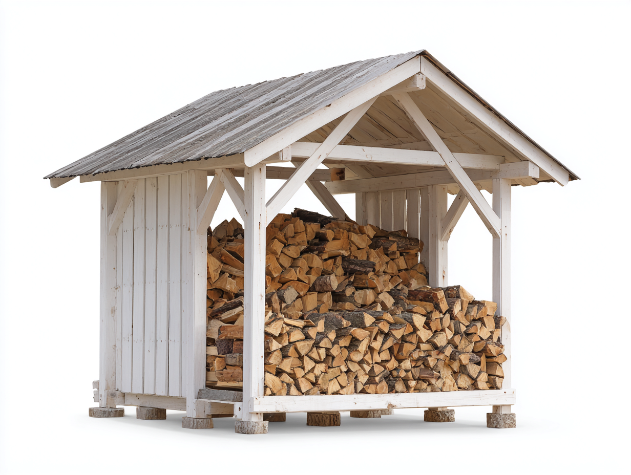 Portalegna-Legno-Metallo-186x92x205 cm-bianco-legno naturale-rustico coperto-Zizovanest