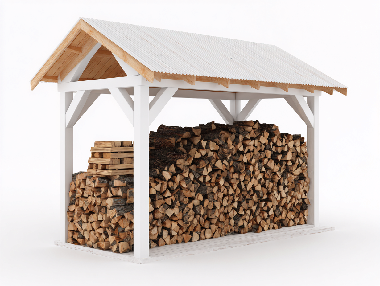 Portalegna-Legno-Metallo-214x88x192 cm-bianco-legno naturale-contemporaneo da esterno-Zizovanest