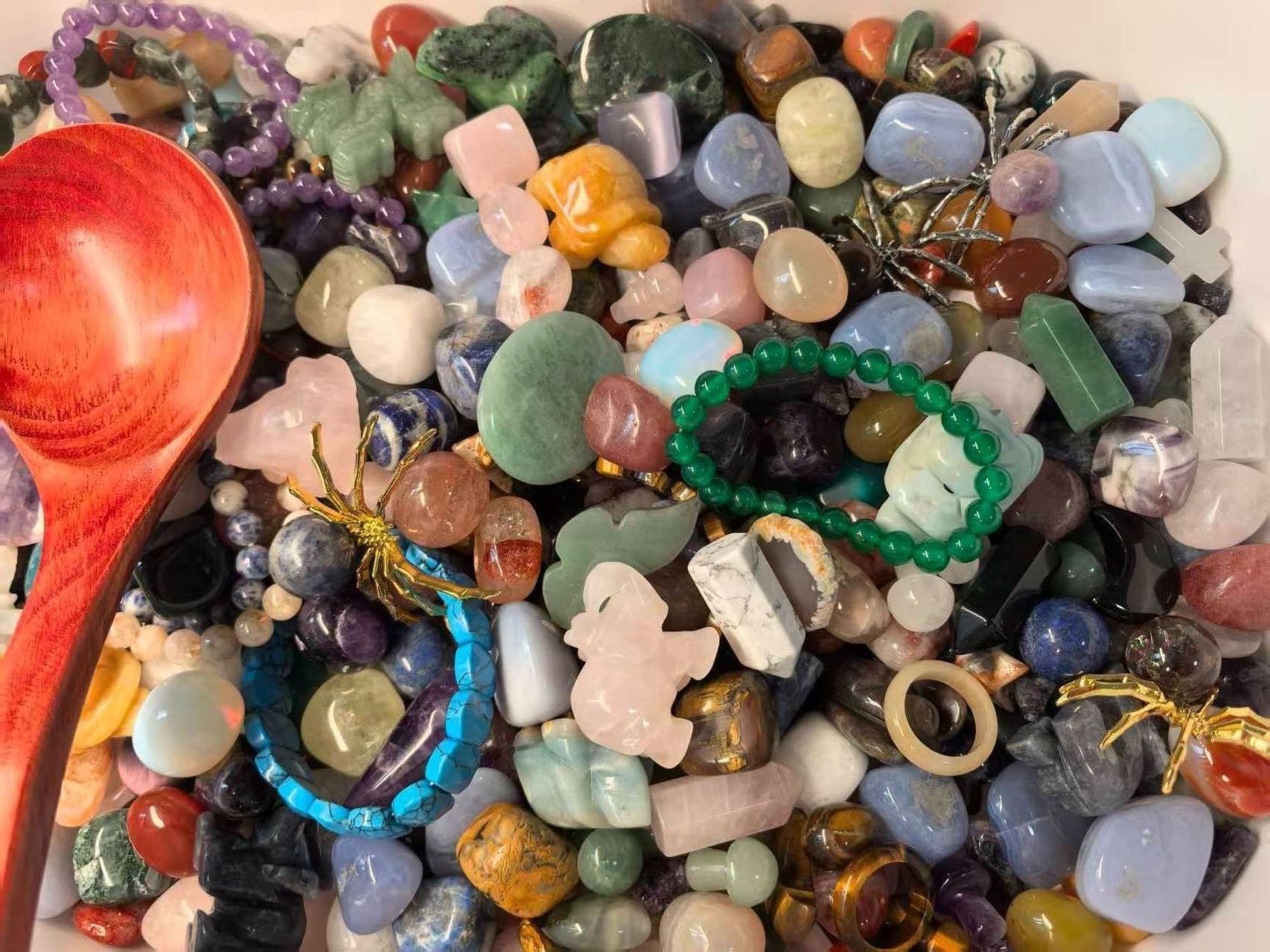 crystal scoop | Towers, Spheres, Carvings, Bracelets, Pendants, Tumbles & Chips