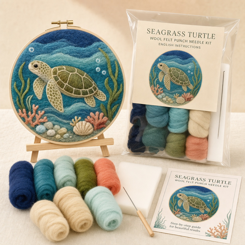 The Ocean Friends Wool Felt Kits That Turn Making Into Wall Art