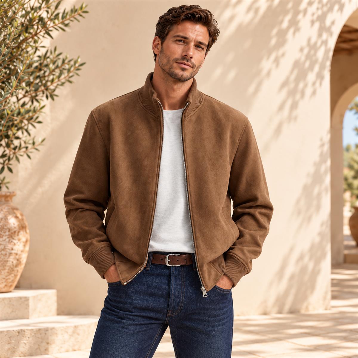 Jackets — Mediterranean courtyard styling