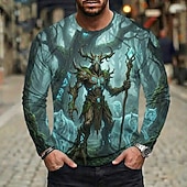 Tree Spirit Forest God 3D Printed Long Sleeve T Shirt Mens 