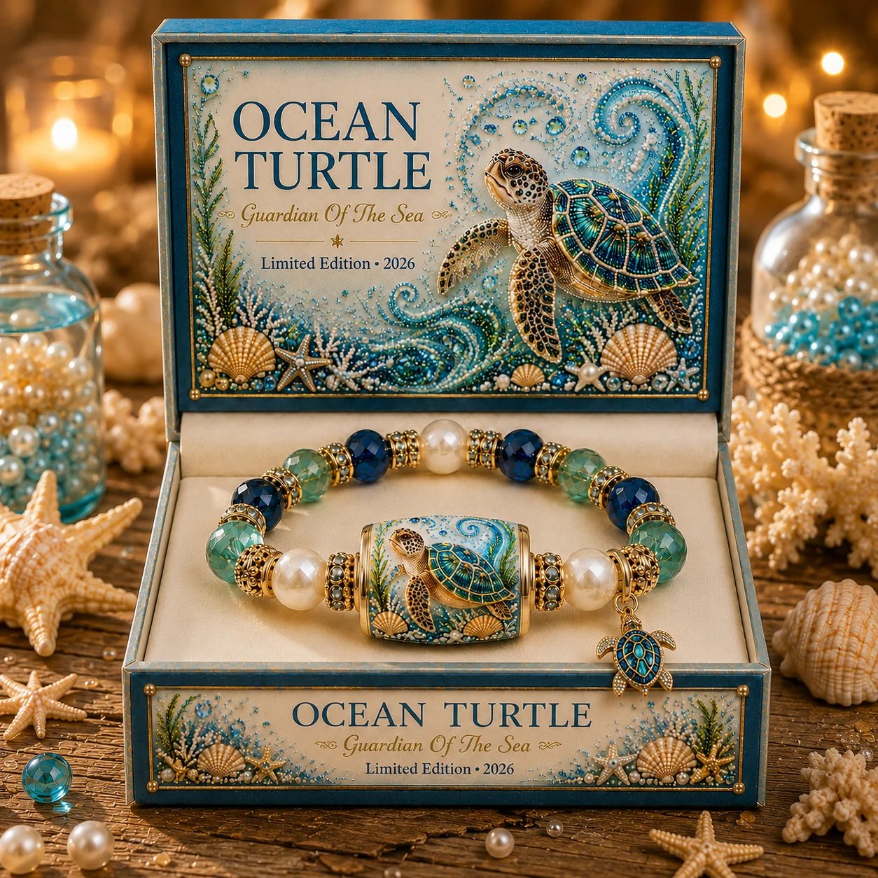 🔥Last Day 50% OFF - 🌊 Ocean Guardian Bracelet Collection | 7 Marine Creature Designs, Gemstone-Style Beads & Matching Sea Charms 🐚✨