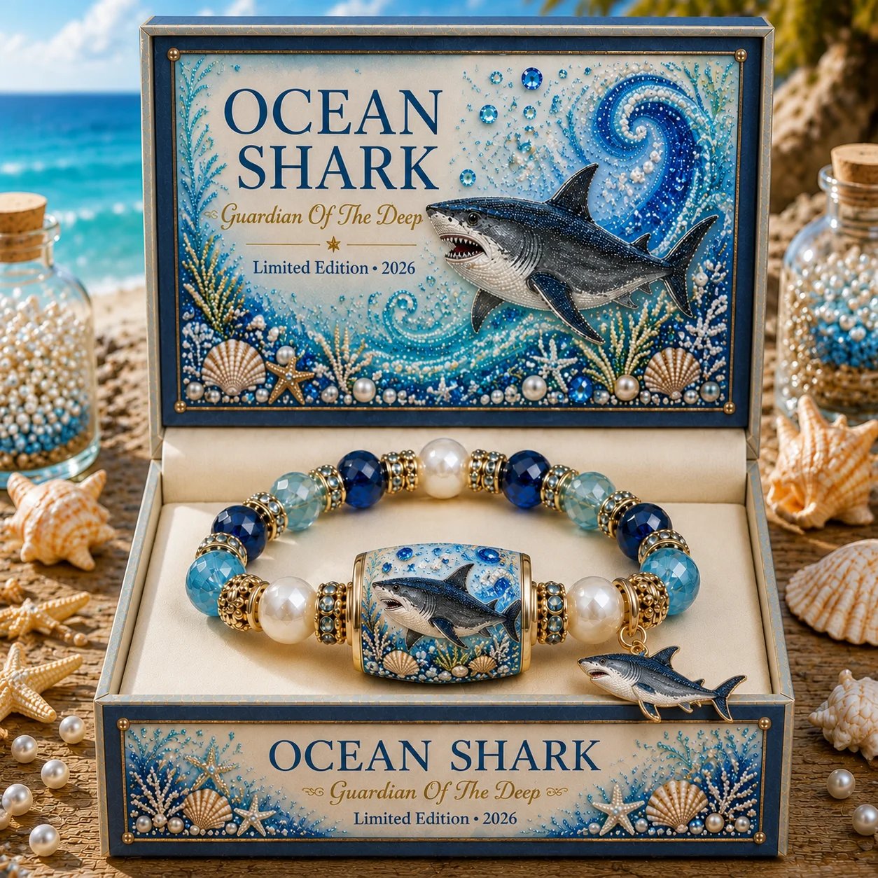 🔥Last Day 50% OFF - 🌊 Ocean Guardian Bracelet Collection | 7 Marine Creature Designs, Gemstone-Style Beads & Matching Sea Charms 🐚✨