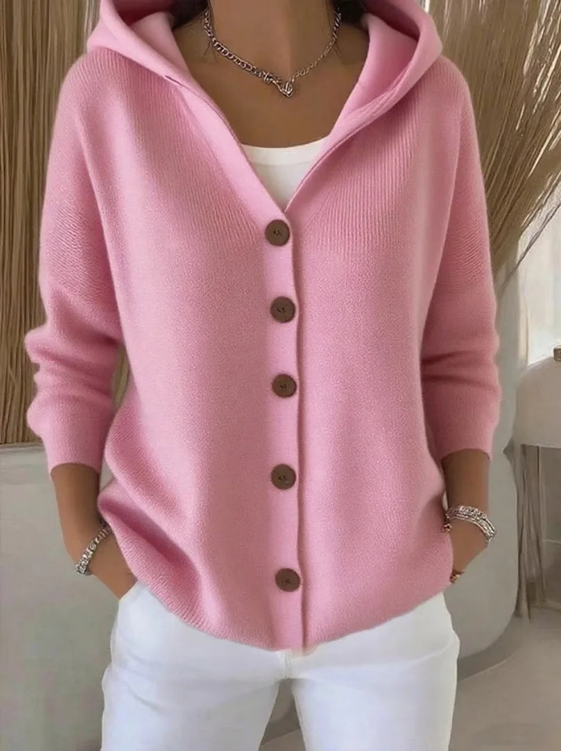 Fiona - Trendy Hooded Cardigan