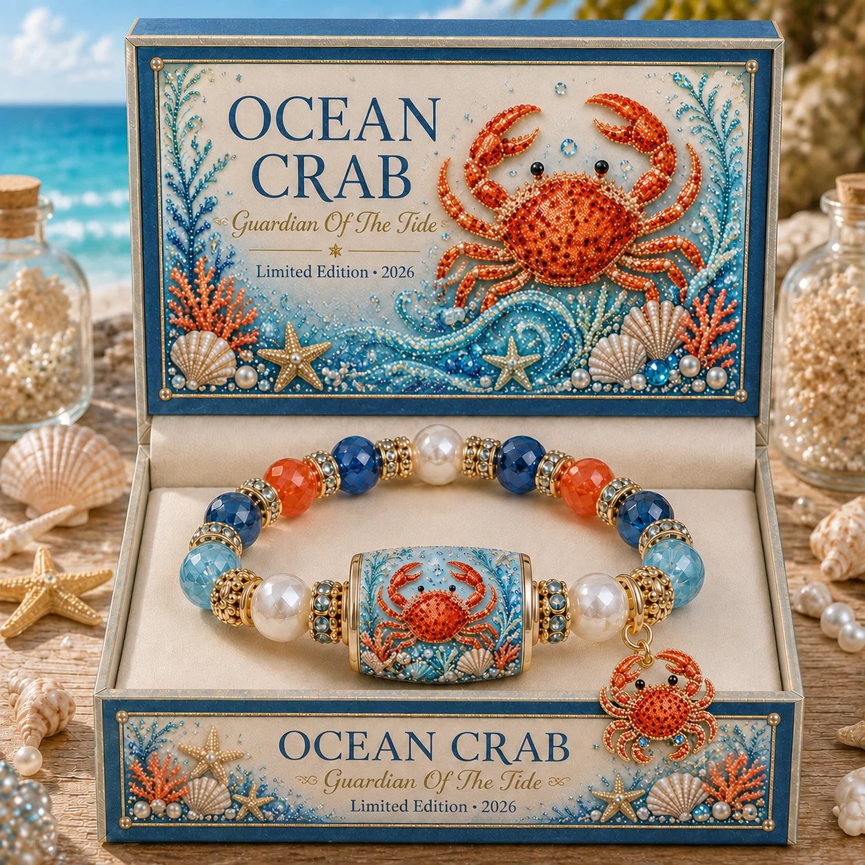 🔥Last Day 50% OFF - 🌊 Ocean Guardian Bracelet Collection | 7 Marine Creature Designs, Gemstone-Style Beads & Matching Sea Charms 🐚✨