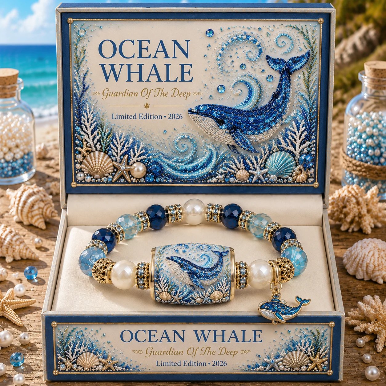 🔥Last Day 50% OFF - 🌊 Ocean Guardian Bracelet Collection | 7 Marine Creature Designs, Gemstone-Style Beads & Matching Sea Charms 🐚✨