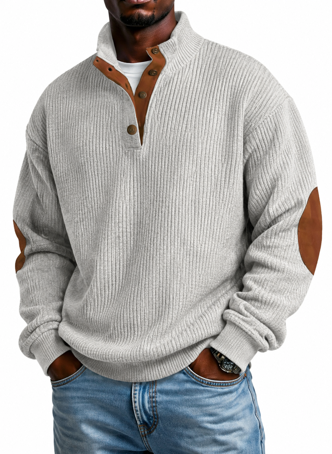 🧥🧥🧥New Corduroy Casual Stand-Collar Long-Sleeve Sweatshirt🔥🔥🔥