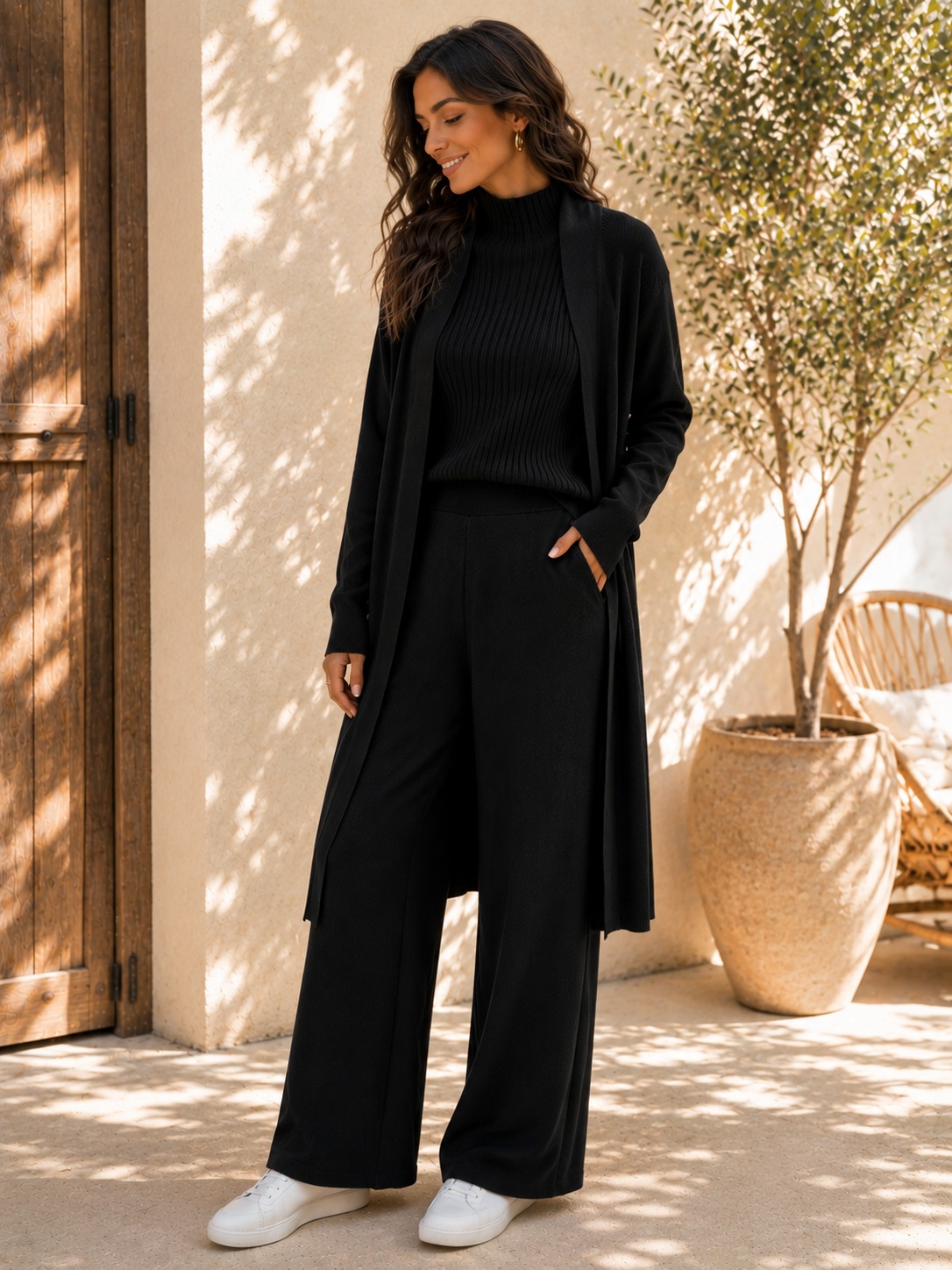 Elena 3-Piece Knitted Pant Set
