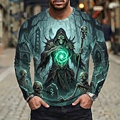 Tree Spirit Forest God 3D Printed Long Sleeve T Shirt Mens 