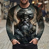 Tree Spirit Forest God 3D Printed Long Sleeve T Shirt Mens 