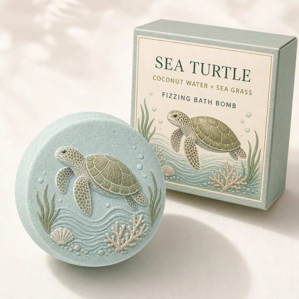 Ocean Friends Bath Bombs Gift Set, Cute Sea Animal Fizzy Bath Bombs for Kids & Adults
