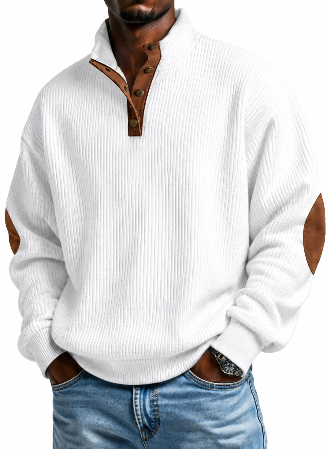 🧥🧥🧥New Corduroy Casual Stand-Collar Long-Sleeve Sweatshirt🔥🔥🔥